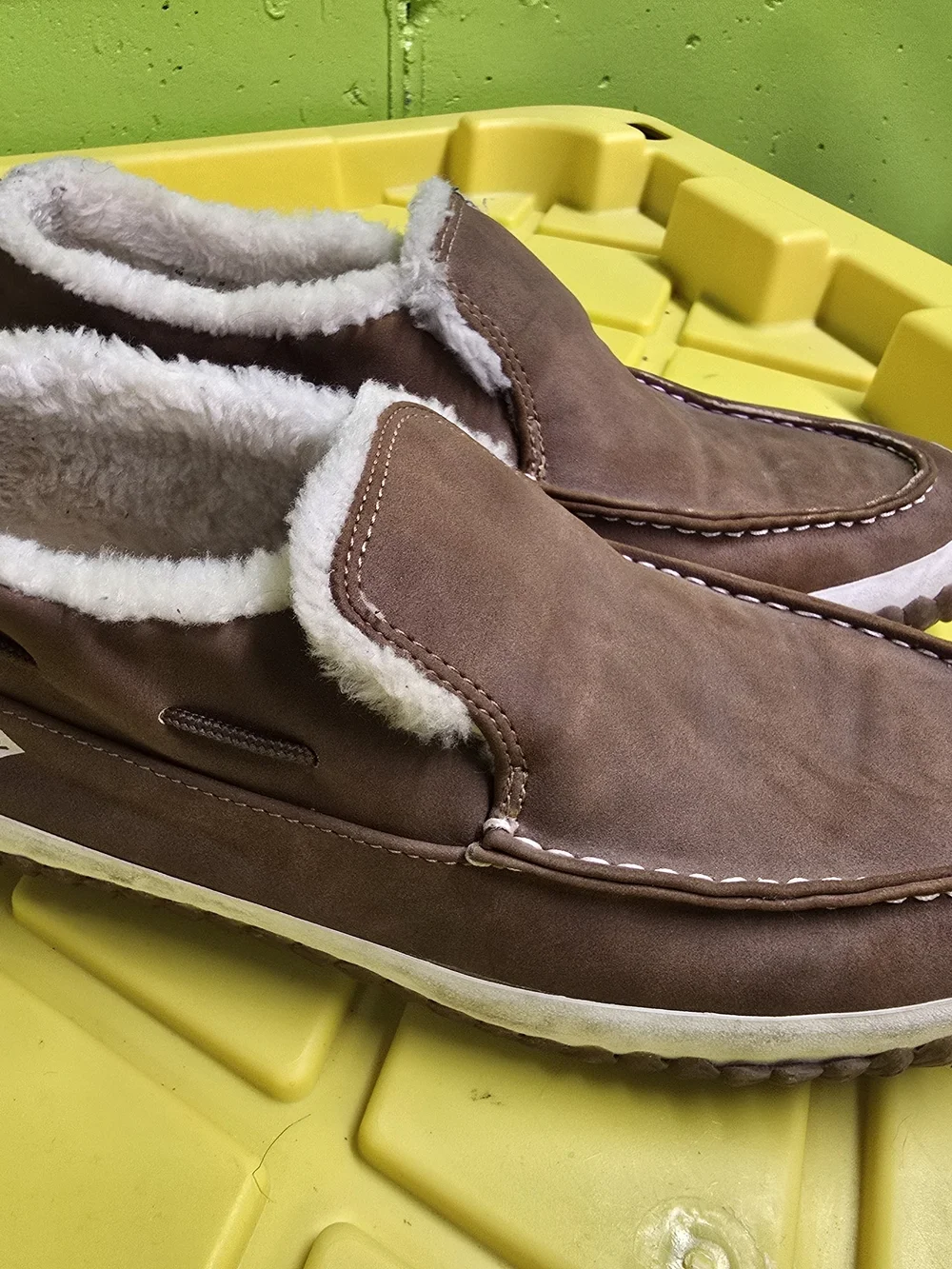 Sperry Brown Plush-Lined Slip-On Moccasin